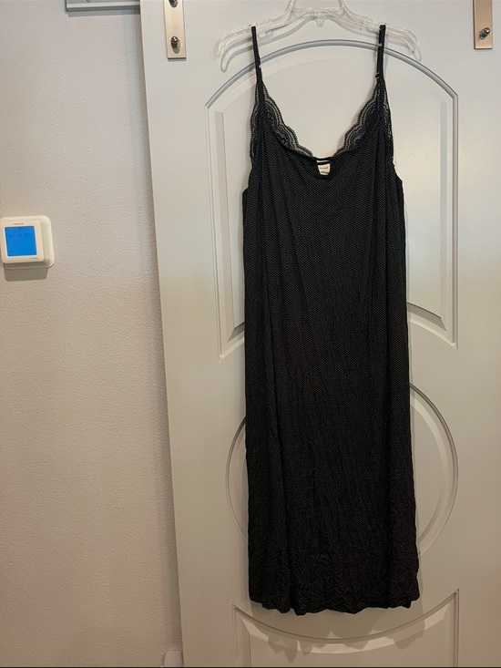 Soma Other - Soma micro polka dot Black Lace-Trim Maxi camisole nightgown. So comfy!
